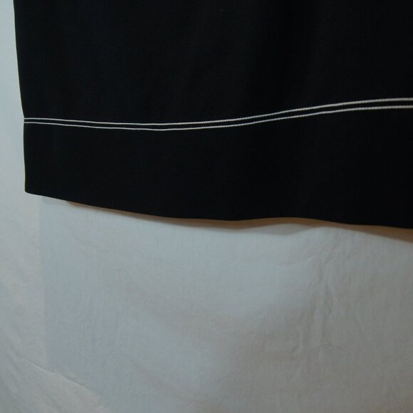 Theory | Embroidered Shift Dress in Admiral Crepe | Size 2 - Picture 7 of 8